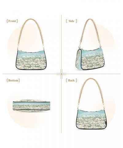 Crossbody Bags for Women Shoulder Purse Small Daisy Handbags Stylish Clutch Purse with Chain Strap $17.99 Shoulder Bags