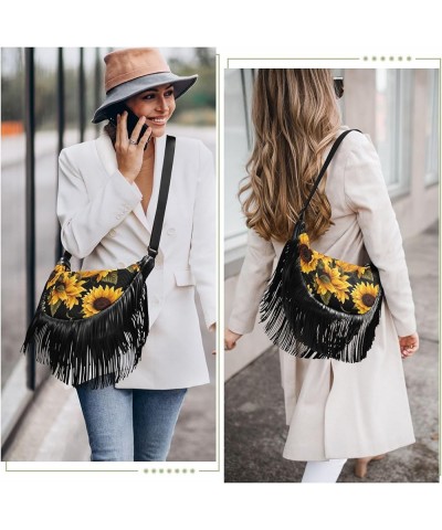 Tassel Crossbody Handbags for Women Ample Capacity Shoulder Bag with Adjustable Strap Durable Shoulder Purse Bls-18 $13.23 Cr...