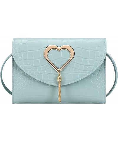 Bag Fashion Messenger Shoulder Bag Handbag Ladies All-match Bag Canvas Shoulder Bag (White, One Size) Blue $10.69 Totes