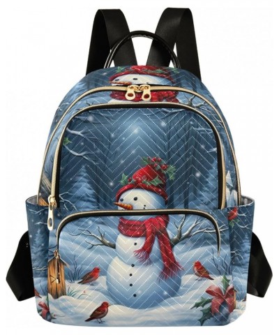 Many Beautiful Roses on a Black Ladies Backpack, Festival Backpack, Soft Backpack for Women, M Christmas Snowman-1 Medium $18...