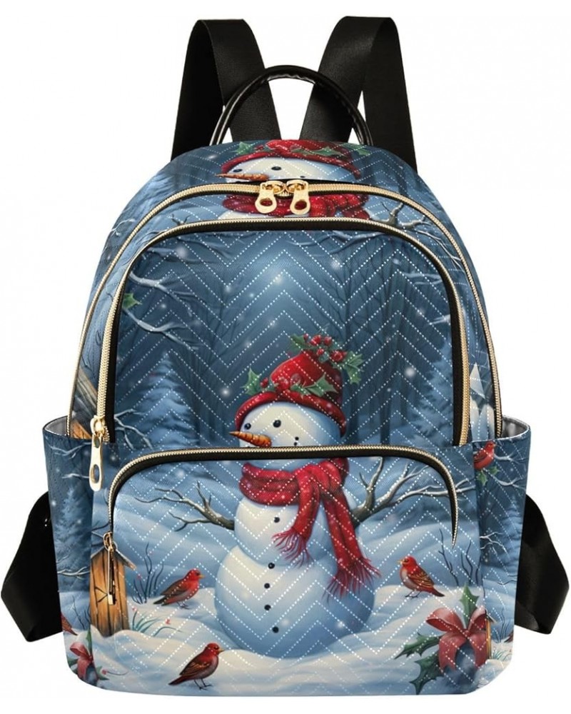 Many Beautiful Roses on a Black Ladies Backpack, Festival Backpack, Soft Backpack for Women, M Christmas Snowman-1 Medium $18...