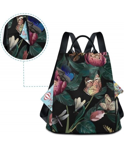 Skull Leaves Backpack Purse for Women Travel Casual Daypack College Bookbag Work Business Ladies Shoulder Bag Multi13 $18.92 ...