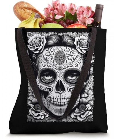 Mexico Holiday Catrina Calaveras Skull Dia De Los Muertos Tote Bag $13.48 Totes