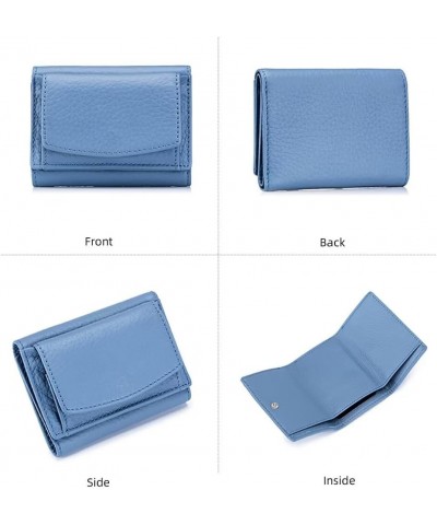 Genuine Leather Wallet for Women RFID Blocking Card Holder Coin Purse Anti-Theft Card Case Purse Minimalist Wallet Grass Gree...