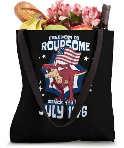 Dinosaur 4th of July Kids Boys Men Amerisaurus T Rex Funny Tote Bag $11.05 Totes