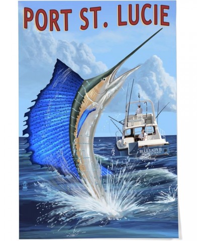 24x36 Inch Giclee Print, Port St. Lucie, Florida, Sailfish $29.99 Totes