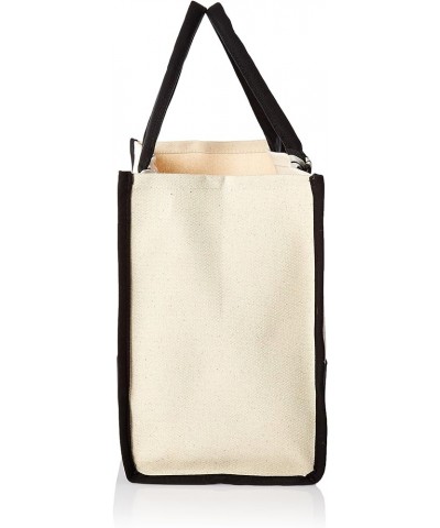 Classic Black and White Initial Canvas Tote Bags (L), 100% Cotton, 17" x 19" x 2 T $13.89 Totes