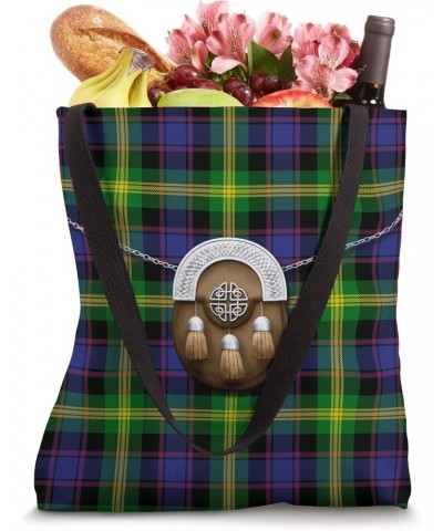 Scottish Clan Watson Tartan Plaid With Sporran Tote Bag $12.64 Totes