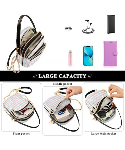 Rainbow Crossbody Bags for Women Small Shoulder with Detachable Straps, Trendy Cell Phone Purse Shoulder Handbags for Ladies ...