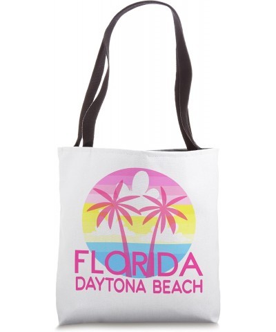 Daytona Beach FL Pink Palm Tree Styled Daytona Beach Florida Tote Bag $11.30 Totes