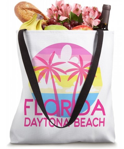 Daytona Beach FL Pink Palm Tree Styled Daytona Beach Florida Tote Bag $11.30 Totes