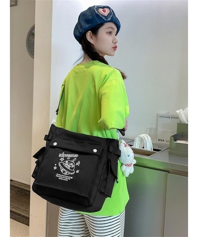 Unisex Shoulder Bag Messenger Bag Women Handbag Large Capacity Tote Bag Backpack Hobo Cute Purse Travel Black $15.08 Hobo Bags