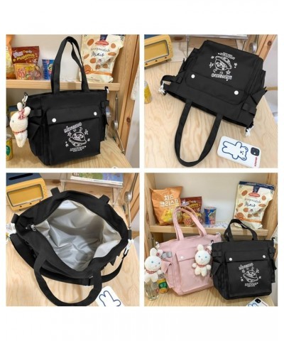 Unisex Shoulder Bag Messenger Bag Women Handbag Large Capacity Tote Bag Backpack Hobo Cute Purse Travel Black $15.08 Hobo Bags