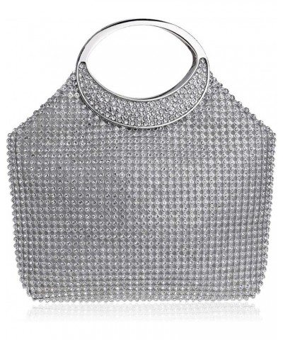 Clutches, Women Mini Handbag Soft Clutch Evening Bag Party Clutch Prom Bag Silver $26.94 Evening Bags