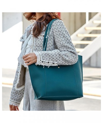 Fashion Handbag Women's Single Solid Tassel Bags Shoulder Piece Two Tote Color Floral Tote Bag A3-blue $12.17 Totes