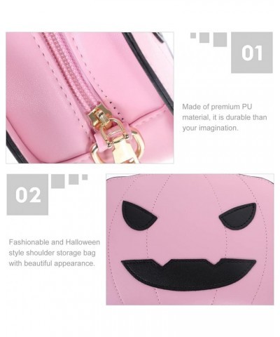 Pumpkin Shoulder Bag Halloween Crossbody Bag Pumpkin Shaped Purse Pumpkin Handbag PU Bag for Women (Silver) Pink $7.75 Should...