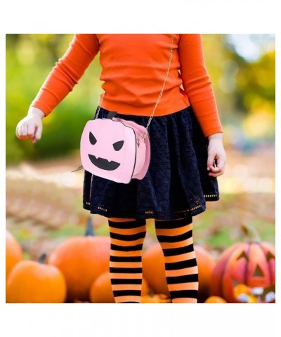 Pumpkin Shoulder Bag Halloween Crossbody Bag Pumpkin Shaped Purse Pumpkin Handbag PU Bag for Women (Silver) Pink $7.75 Should...