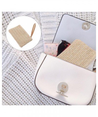 1pc Straw Clutch Purses Summer Beach Straw Zipper Clutch Bag Bohemian Wristlet for Women 3 $8.81 Totes