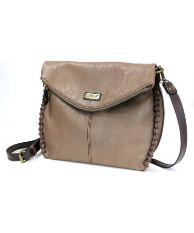 Charming Crossbody Bag Shoulder Handbag With Flap Top and Zipper Brown Teal Butterfly $31.20 Crossbody Bags