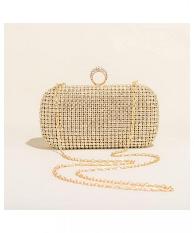 Crystals Evening Clutch Bag for Women Small Shoulder Bags Sparkling Wedding Purses Handbags Evening Bags Formal Gold $18.89 E...