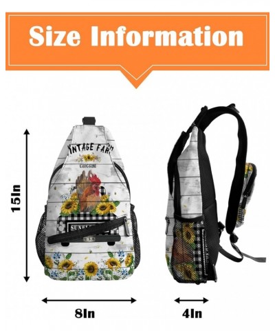 Crossbody Bags for Men Women Waterproof Sling Bag Shoulder Chest Bag Backpack Daypack for Hiking Travel Sports Running Farmro...