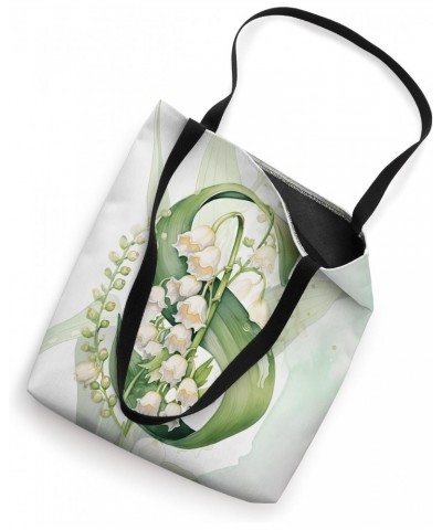 Lovely Lily of The Valley Initial Letter S May Birthday Tote Bag $12.00 Totes