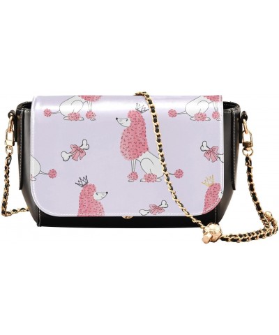 Little Princess Dogs PU Leather Crossbody Handbag for Women Shoulder Purse with Adjustable Metal Chain Waterproof Cell Phone ...