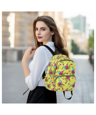 Clown Lollipop Backpack Purse for Women Ladies Fashion Travel MiniShoulder Bags Back Pack Weekend Bag,M Medium $16.80 Backpacks