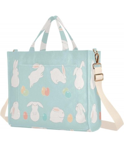 Easter Bunnies Line Art Style Women's Tote Handbags Top Handle Satchel Shoulder Bag Crossbody Bag S $16.79 Totes