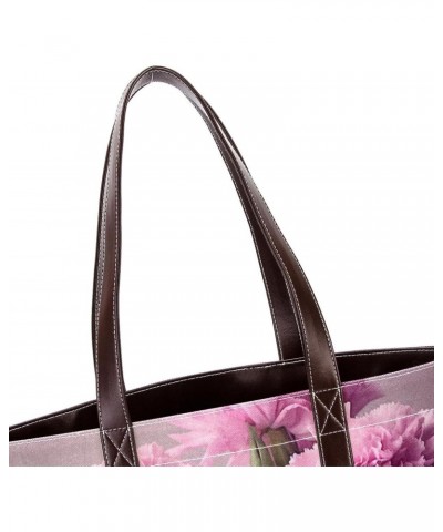 The Tote Bag For Women,Tote Bag With Zipper,Canvas Tote Bag,Boss Bloom Pink Flower Handbags $26.28 Totes