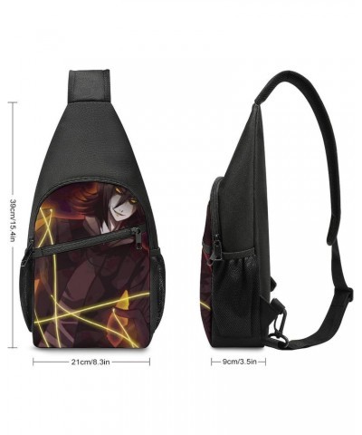 Creepy Pasta Shoulder Bag Crossbody Backpack Men And Women Outdoor Travel Lightweight Shoulder Bag One Size $18.14 Shoulder Bags