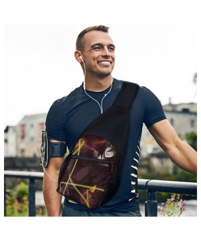 Creepy Pasta Shoulder Bag Crossbody Backpack Men And Women Outdoor Travel Lightweight Shoulder Bag One Size $18.14 Shoulder Bags