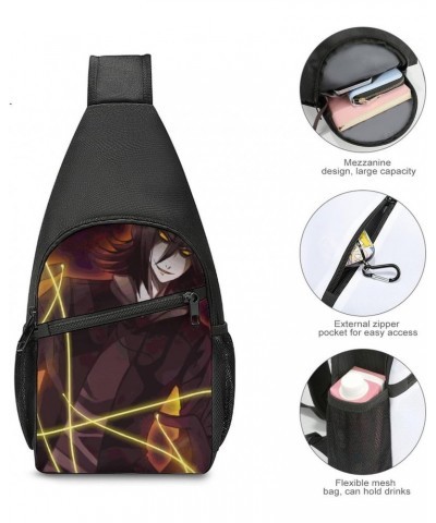 Creepy Pasta Shoulder Bag Crossbody Backpack Men And Women Outdoor Travel Lightweight Shoulder Bag One Size $18.14 Shoulder Bags