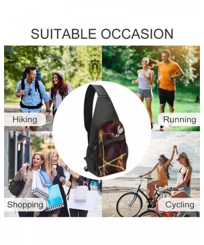 Creepy Pasta Shoulder Bag Crossbody Backpack Men And Women Outdoor Travel Lightweight Shoulder Bag One Size $18.14 Shoulder Bags