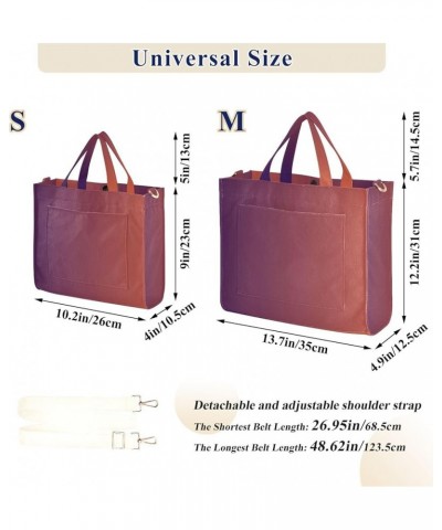 Blue Gradient Crossbody Bag for Women, Corduroy Tote Bag Shoulder Handbag Small Crossbody Bag Hobo Bag Purse Purple Brown Gra...