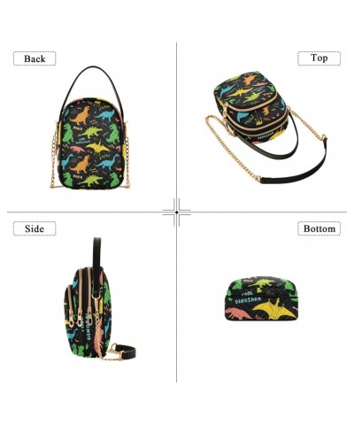 Cell Phone Purse Wild Animal Rainbow Dino Crossbody Handbag Durable Shoulder Bag Sturdy Travel Pouch Compact Chic Bag for Wom...