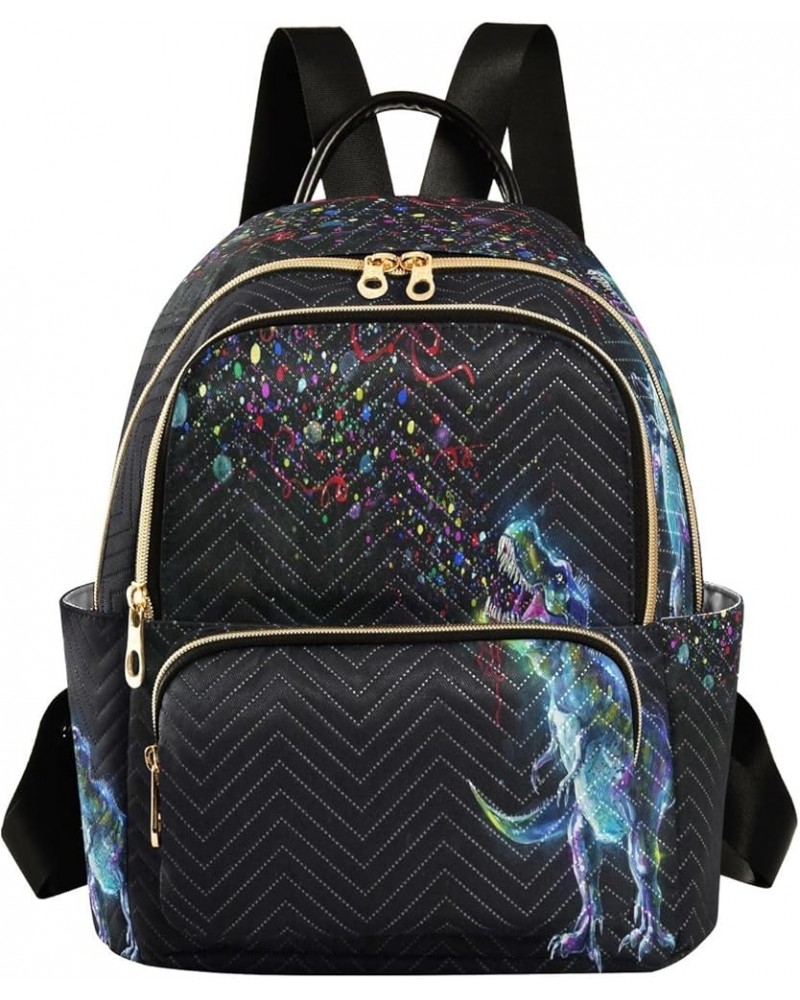 Rainbow Party Sparkles Women Backpack Purse Ladies Fashion Shoulder Bag Daypack Travel Bag 10L Small $20.29 Backpacks