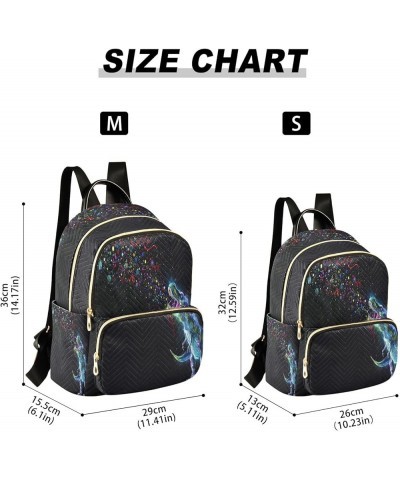 Rainbow Party Sparkles Women Backpack Purse Ladies Fashion Shoulder Bag Daypack Travel Bag 10L Small $20.29 Backpacks