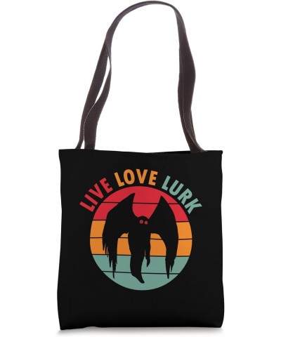 Retro Vintage Cryptid Mythical Monster Live Laugh Mothman Tote Bag $13.25 Totes