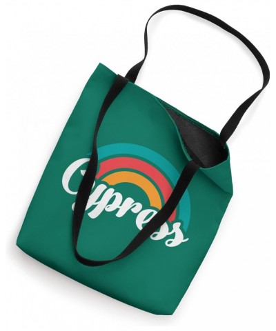 CYPRESS CA Retro Script Design With Rainbow Tote Bag $14.31 Totes