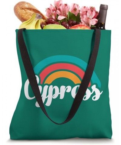 CYPRESS CA Retro Script Design With Rainbow Tote Bag $14.31 Totes