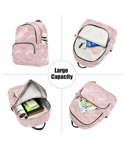 Halloween Women Backpack Pink White Cute Bat Anti-Theft Travel Backpack with Luggage Belt Durable Lightweight Handbag Lady Pu...