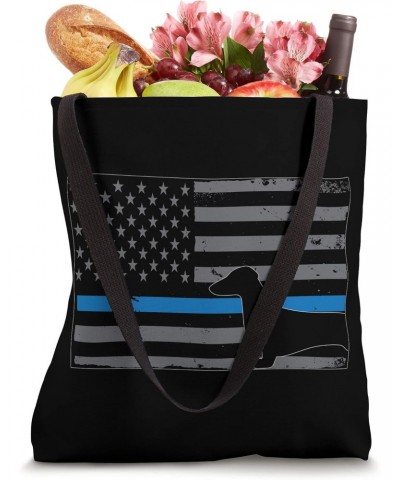 American Flag US Officer USA Wiener Dog Patriotic Pet Lover Tote Bag $12.53 Totes