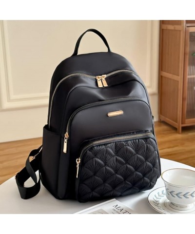 Women's bag backpack women's backpack Oxford cloth bag women's backpack, black, 28 * 12 * 33cm Black 28*12*33cm $20.16 Backpacks