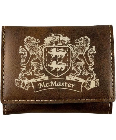 McMaster Irish Coat of Arms Rustic Leather Wallet $16.77 Wallets