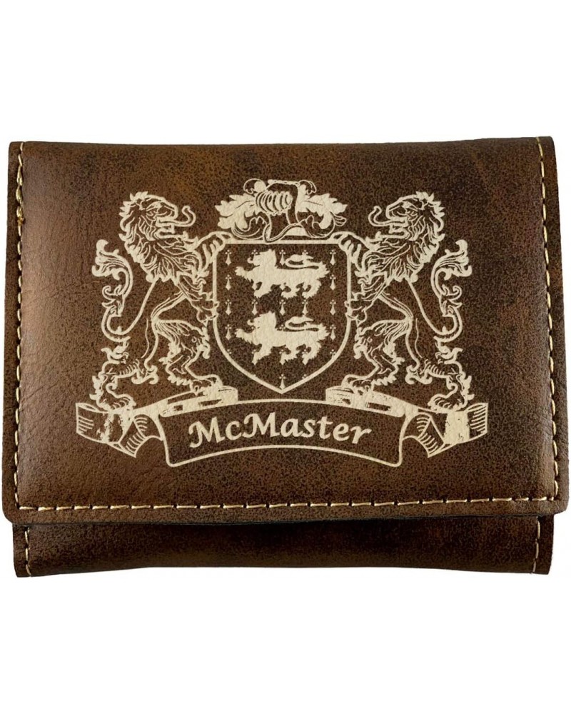 McMaster Irish Coat of Arms Rustic Leather Wallet $16.77 Wallets