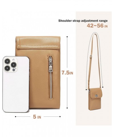 Roomy Pockets Small Crossbody Bags Cell Phone Wallet Purses for Women Ag Light Grey $10.45 Crossbody Bags