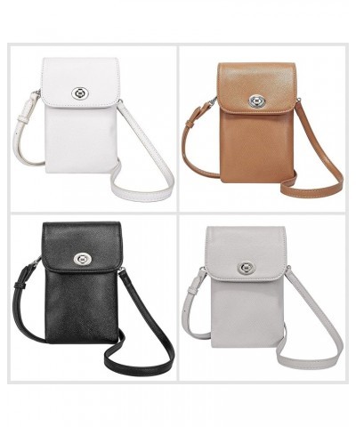 Roomy Pockets Small Crossbody Bags Cell Phone Wallet Purses for Women Ag Light Grey $10.45 Crossbody Bags