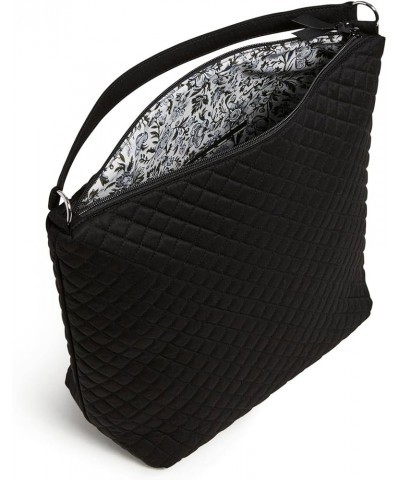 Cotton Oversized Hobo Shoulder Bag Black - Recycled Cotton $36.61 Hobo Bags