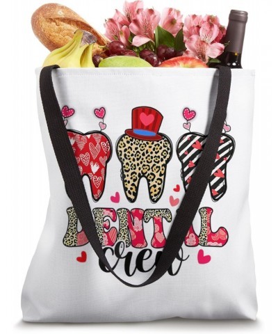 Happy Valentine Day Dental Crew Love Heart Dentistry Dentist Tote Bag $11.54 Totes